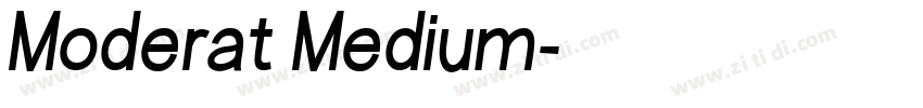 Moderat Medium字体转换